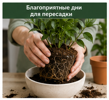 Благоприятные дни для пересадки комнатных растений в 2026 году